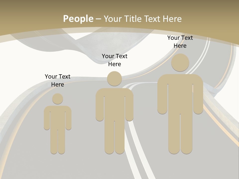 Curve Over Traffic PowerPoint Template