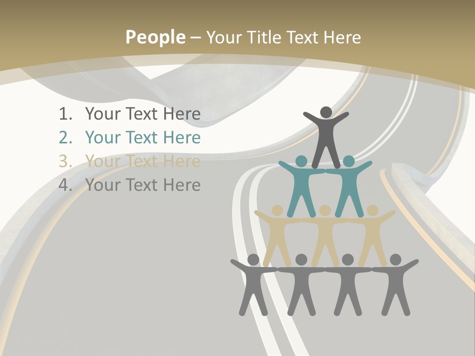 Curve Over Traffic PowerPoint Template