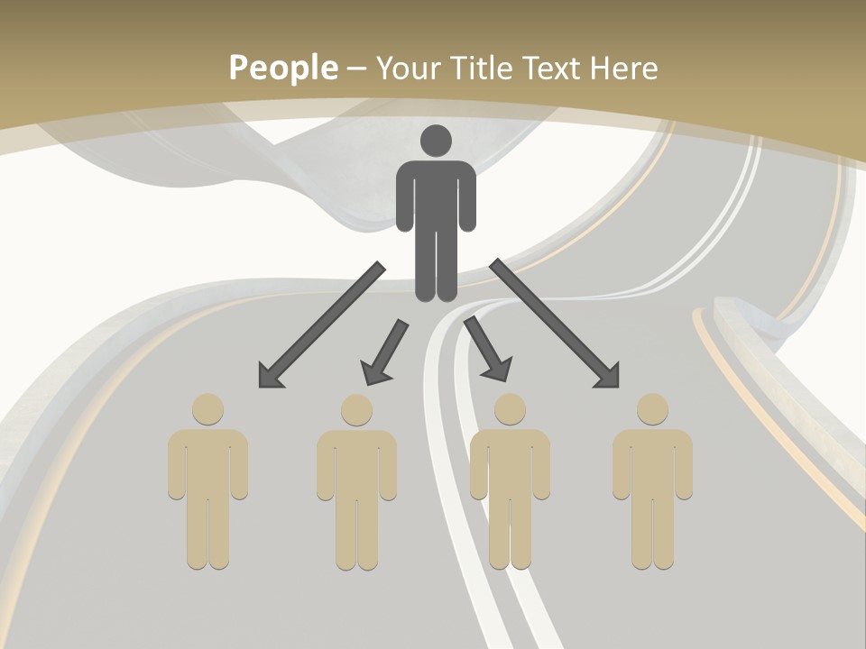 Curve Over Traffic PowerPoint Template