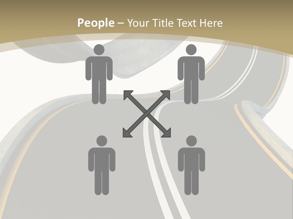 Curve Over Traffic PowerPoint Template