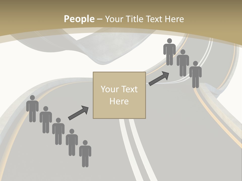 Curve Over Traffic PowerPoint Template