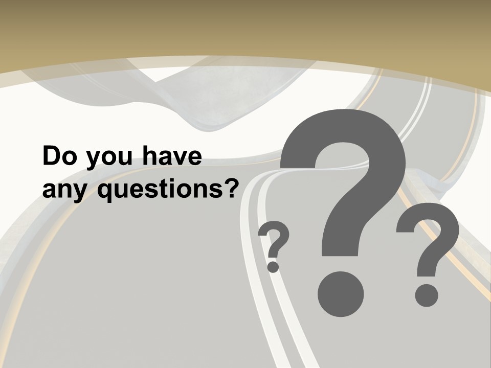 Curve Over Traffic PowerPoint Template