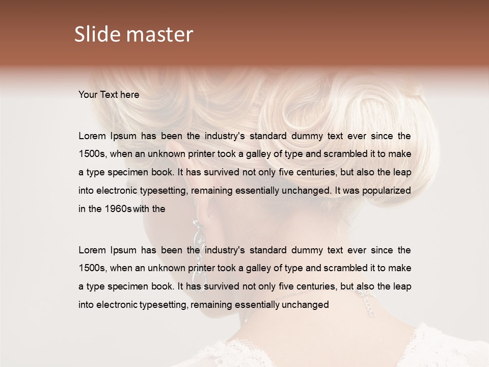 Isolated One Person PowerPoint Template