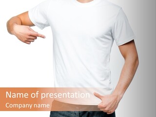 Teen Men White PowerPoint Template