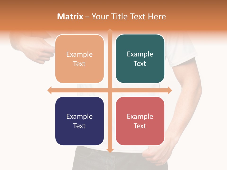 Teen Men White PowerPoint Template