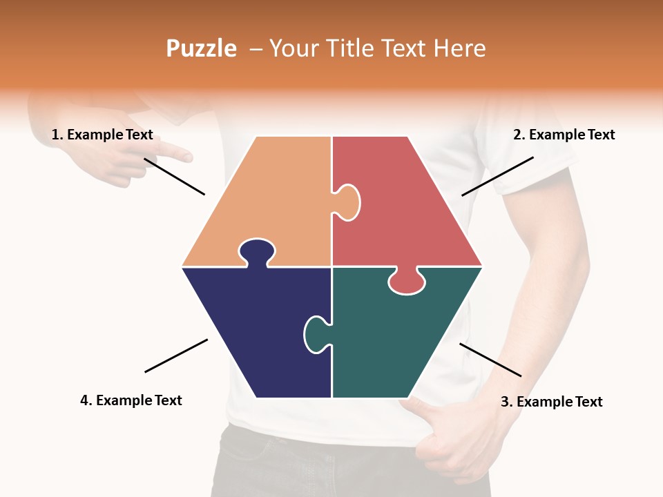 Teen Men White PowerPoint Template