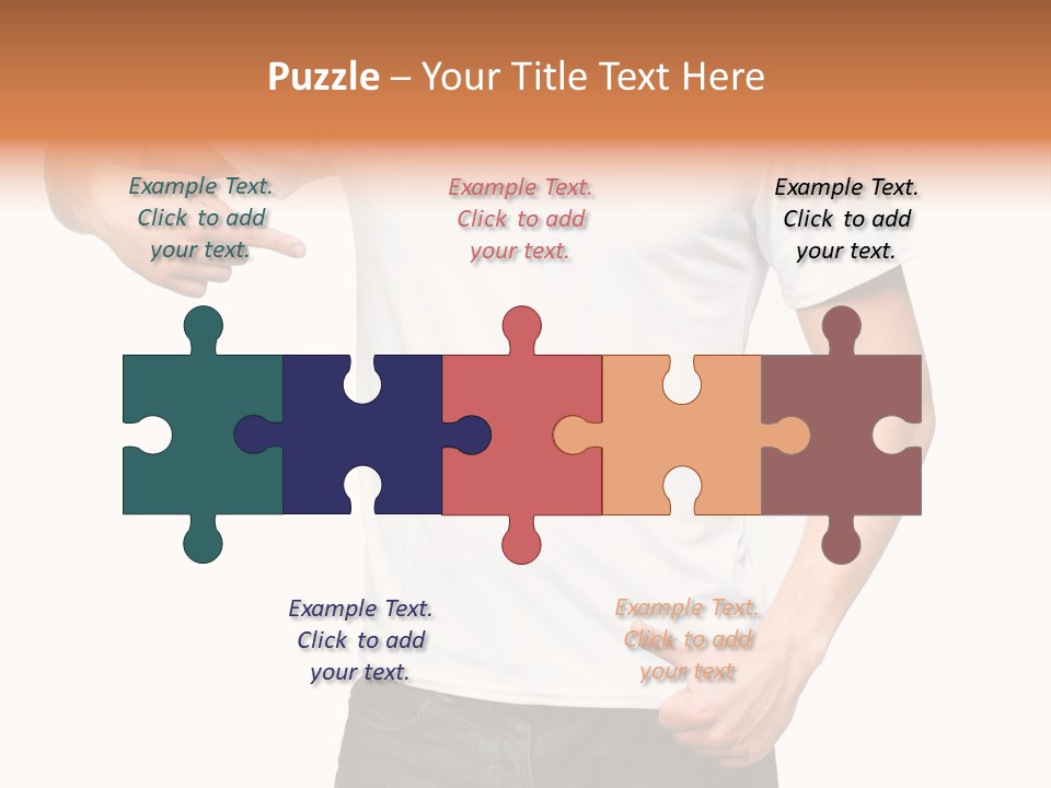 Teen Men White PowerPoint Template