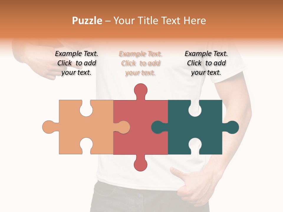 Teen Men White PowerPoint Template