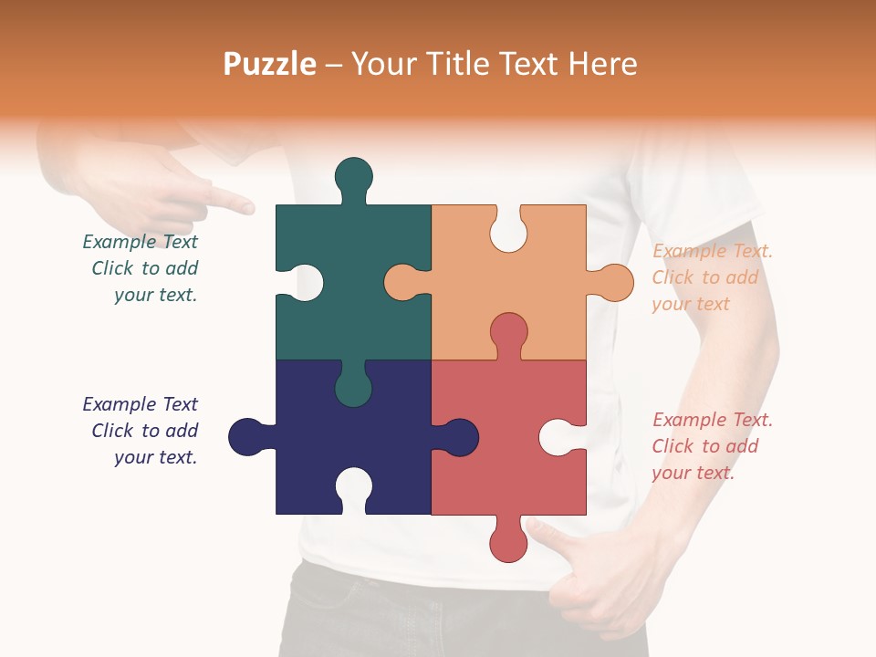 Teen Men White PowerPoint Template