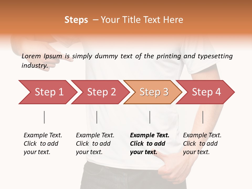 Teen Men White PowerPoint Template