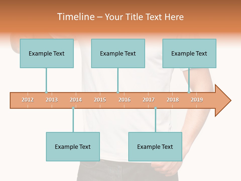 Teen Men White PowerPoint Template