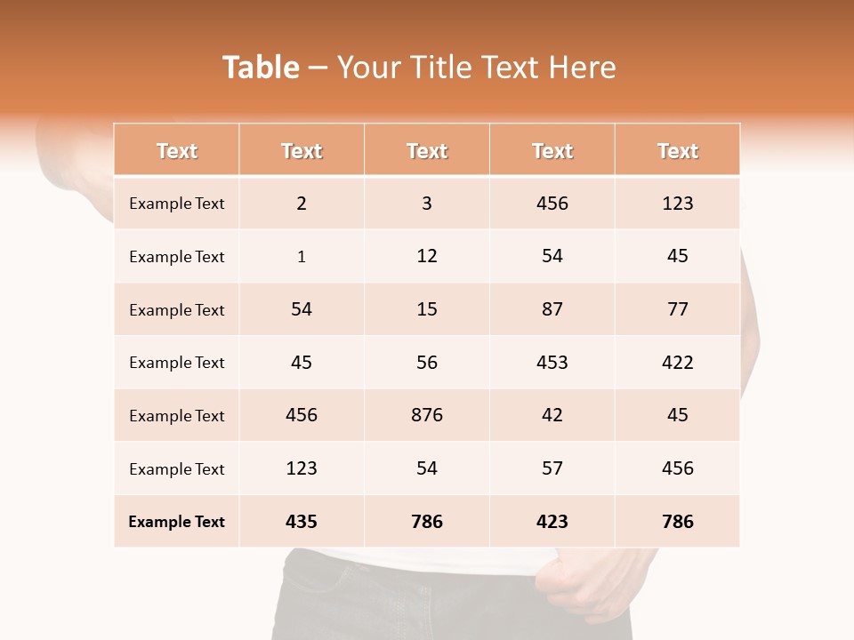 Teen Men White PowerPoint Template