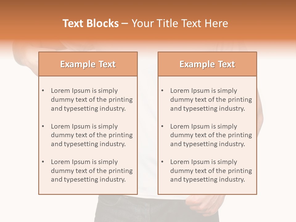 Teen Men White PowerPoint Template