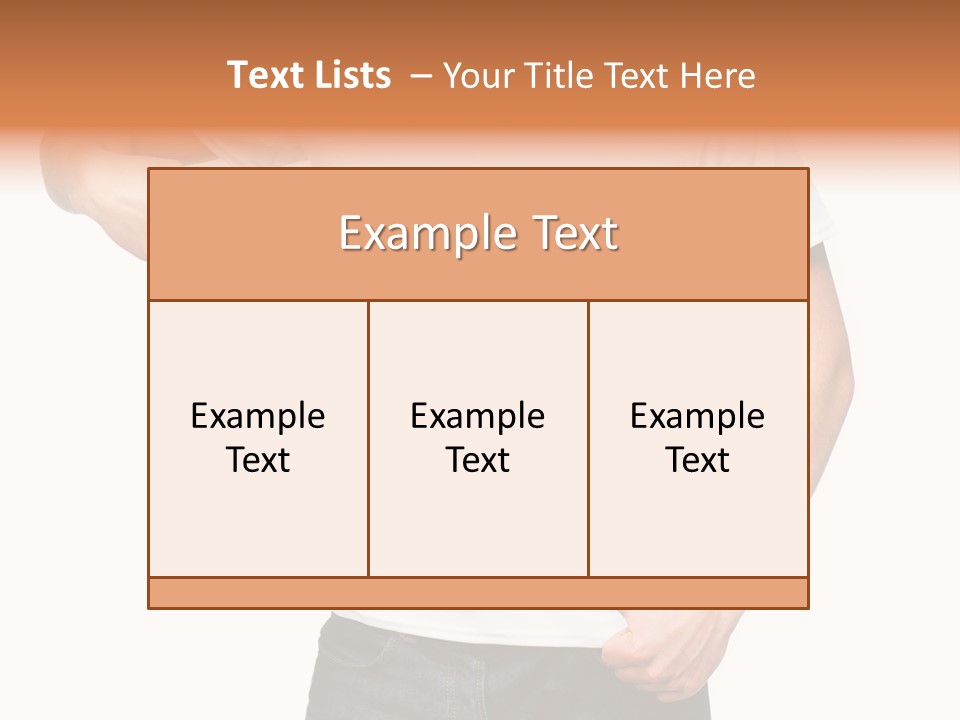 Teen Men White PowerPoint Template