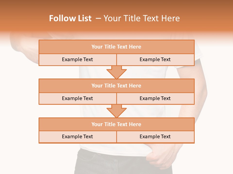 Teen Men White PowerPoint Template