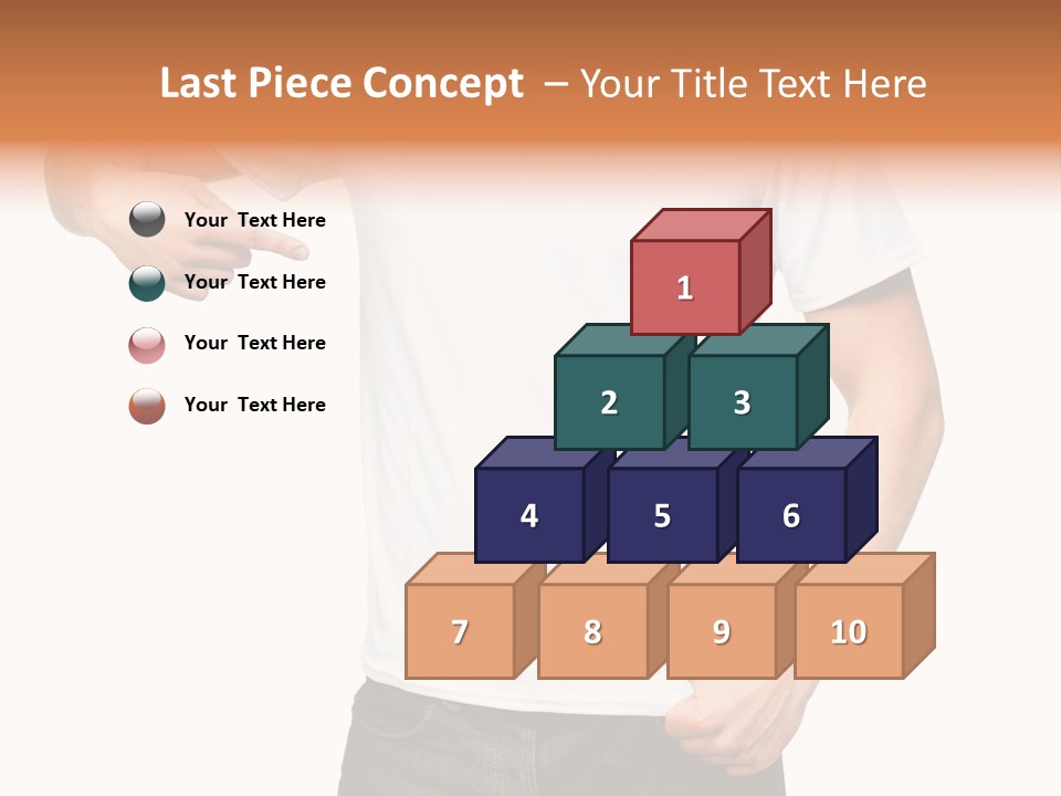 Teen Men White PowerPoint Template