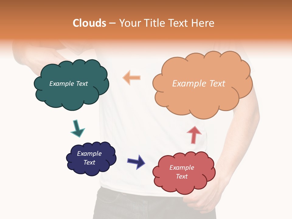 Teen Men White PowerPoint Template