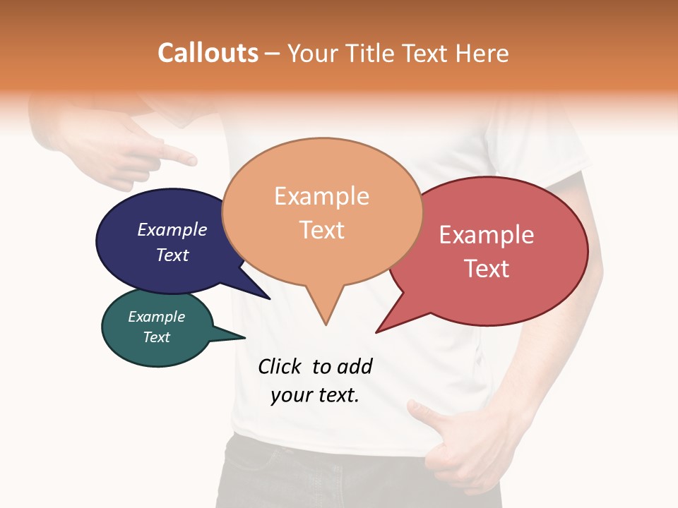 Teen Men White PowerPoint Template