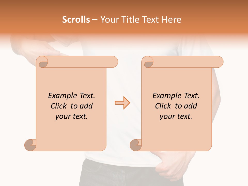 Teen Men White PowerPoint Template
