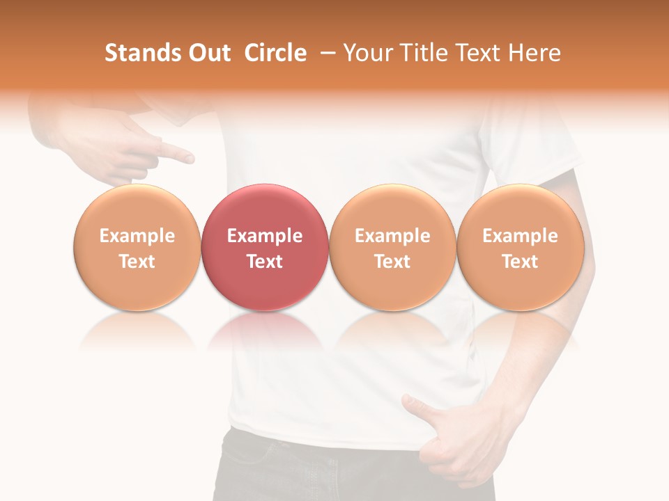 Teen Men White PowerPoint Template