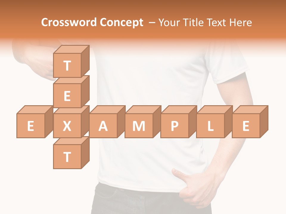 Teen Men White PowerPoint Template