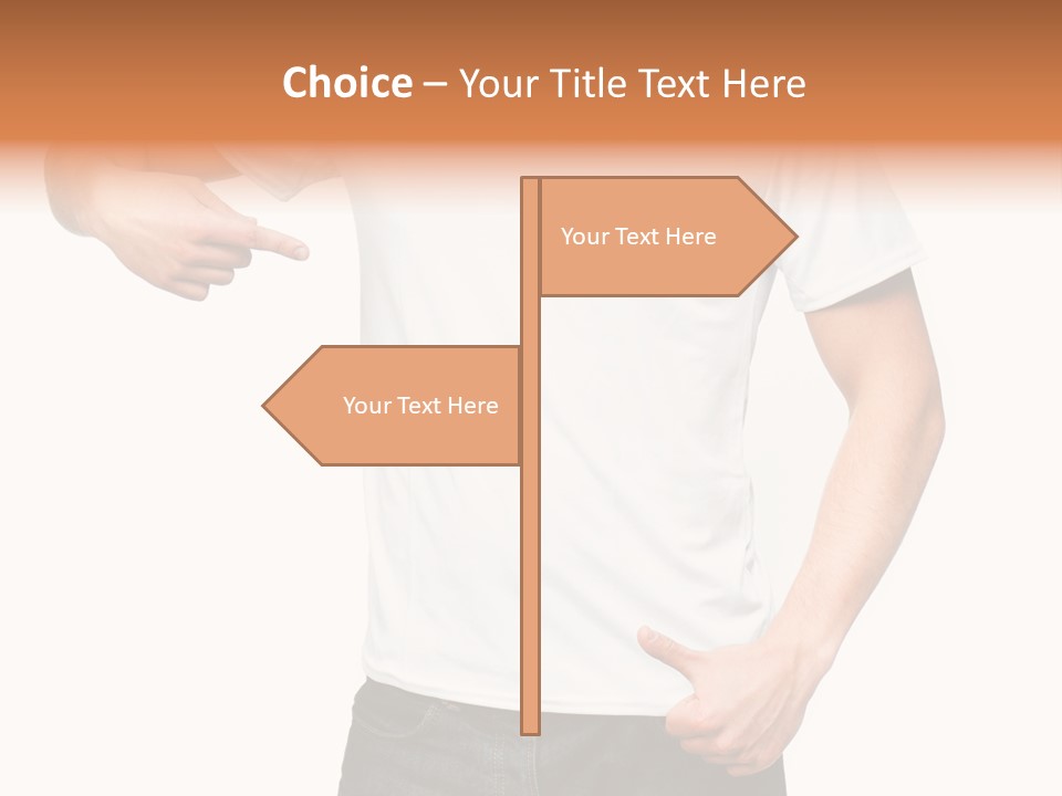 Teen Men White PowerPoint Template