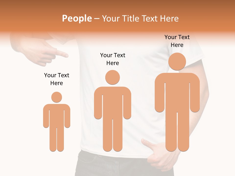 Teen Men White PowerPoint Template