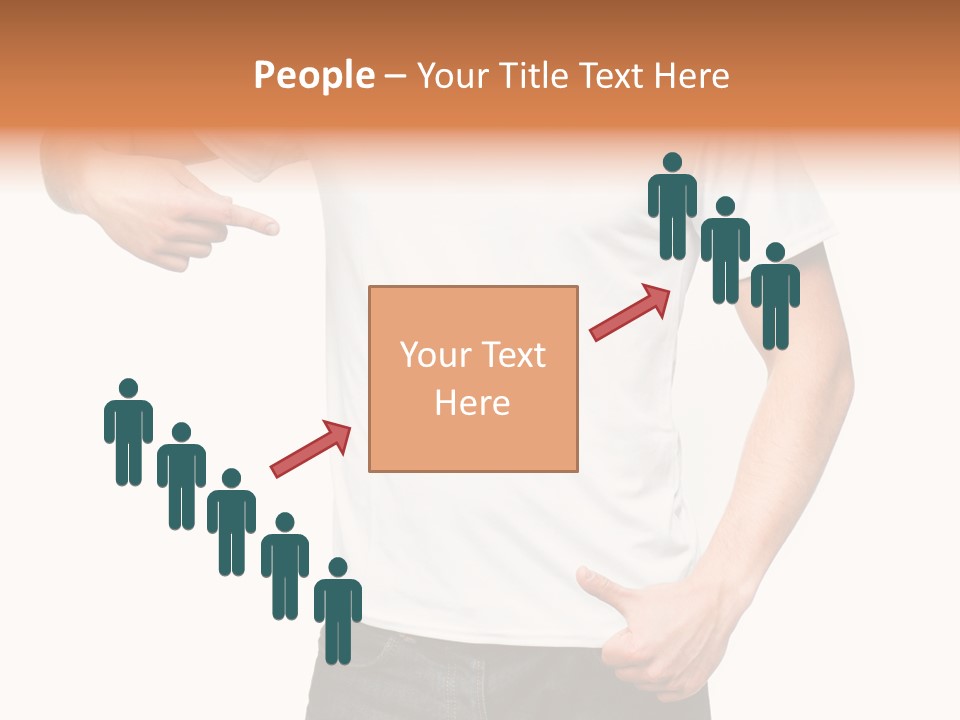 Teen Men White PowerPoint Template