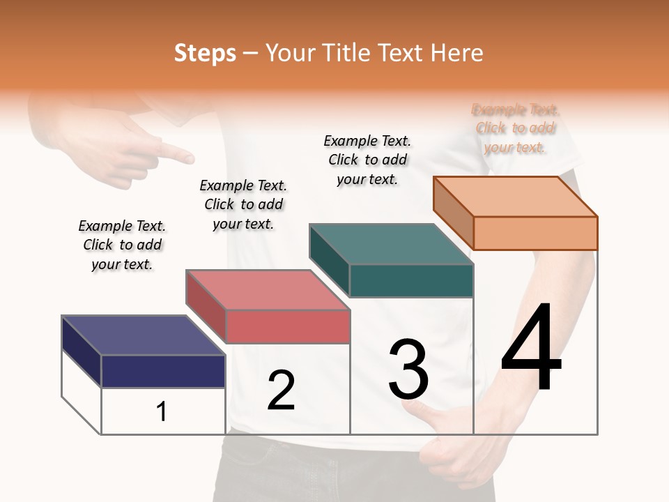 Teen Men White PowerPoint Template