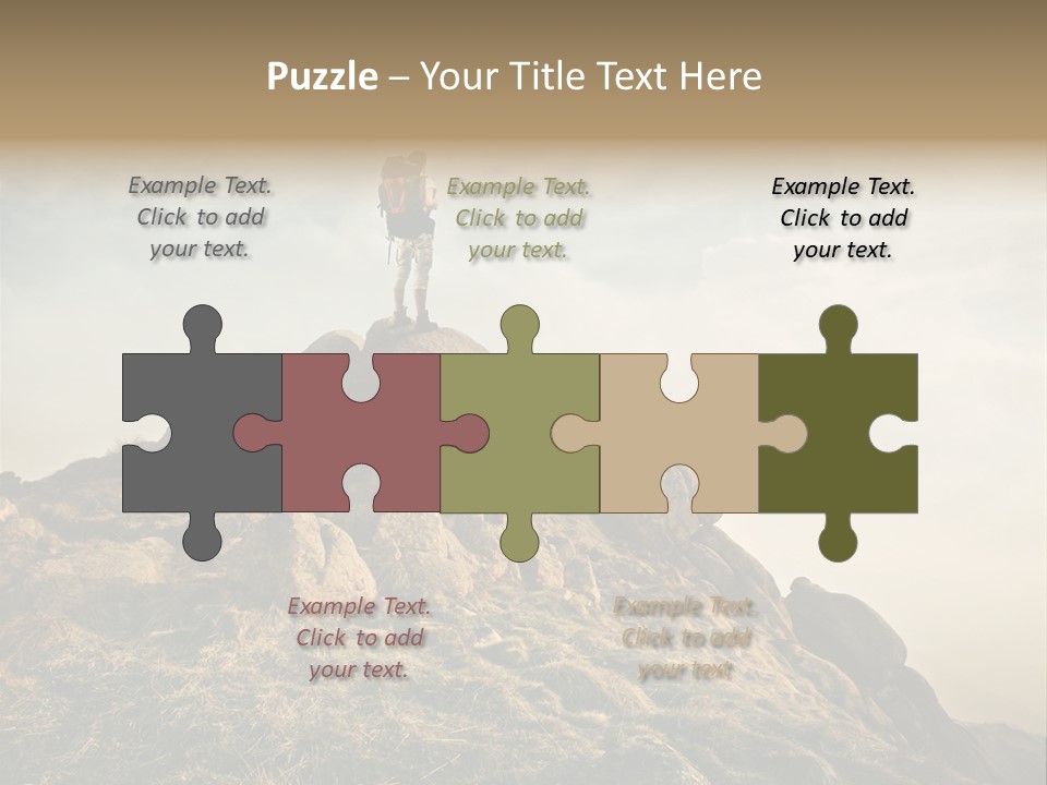 Sport Concept Backpack PowerPoint Template