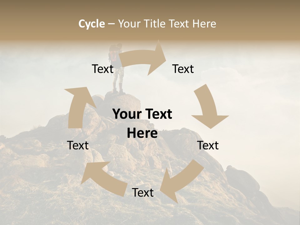 Sport Concept Backpack PowerPoint Template