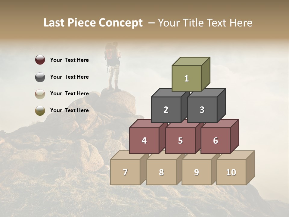 Sport Concept Backpack PowerPoint Template