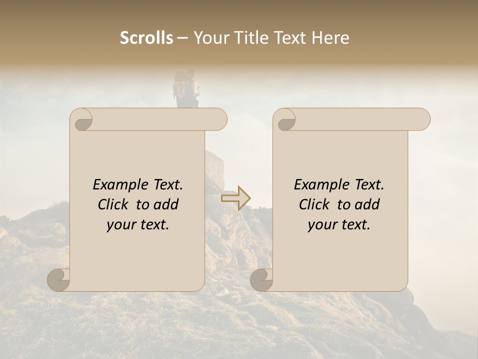 Sport Concept Backpack PowerPoint Template