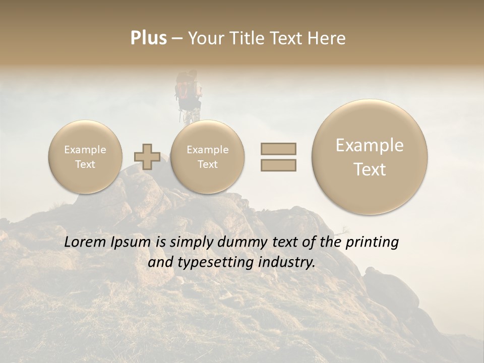 Sport Concept Backpack PowerPoint Template