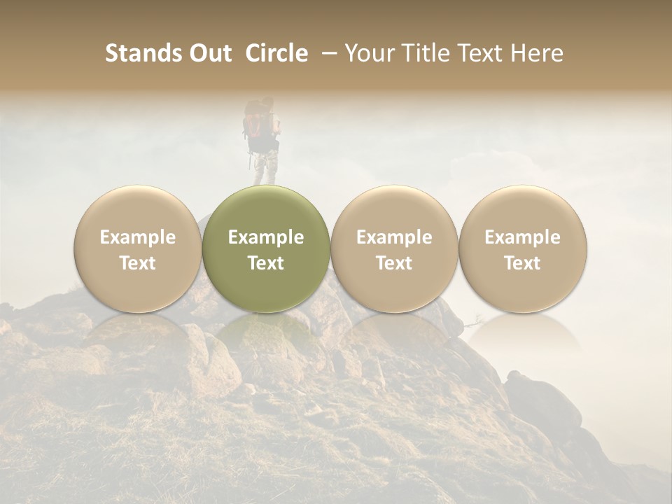 Sport Concept Backpack PowerPoint Template