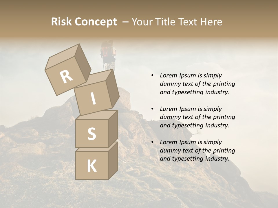 Sport Concept Backpack PowerPoint Template