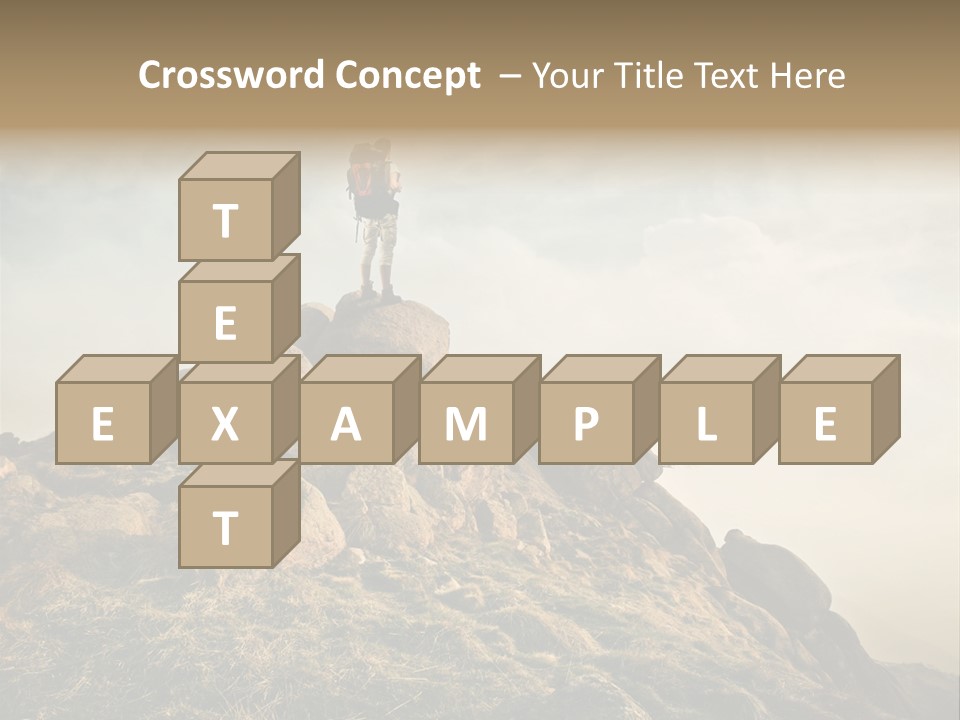 Sport Concept Backpack PowerPoint Template