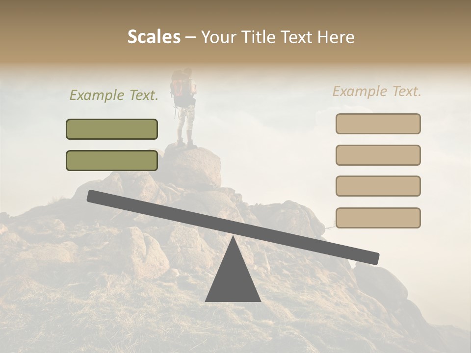 Sport Concept Backpack PowerPoint Template