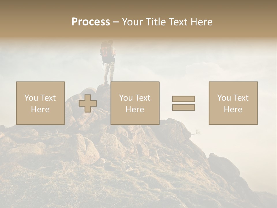 Sport Concept Backpack PowerPoint Template