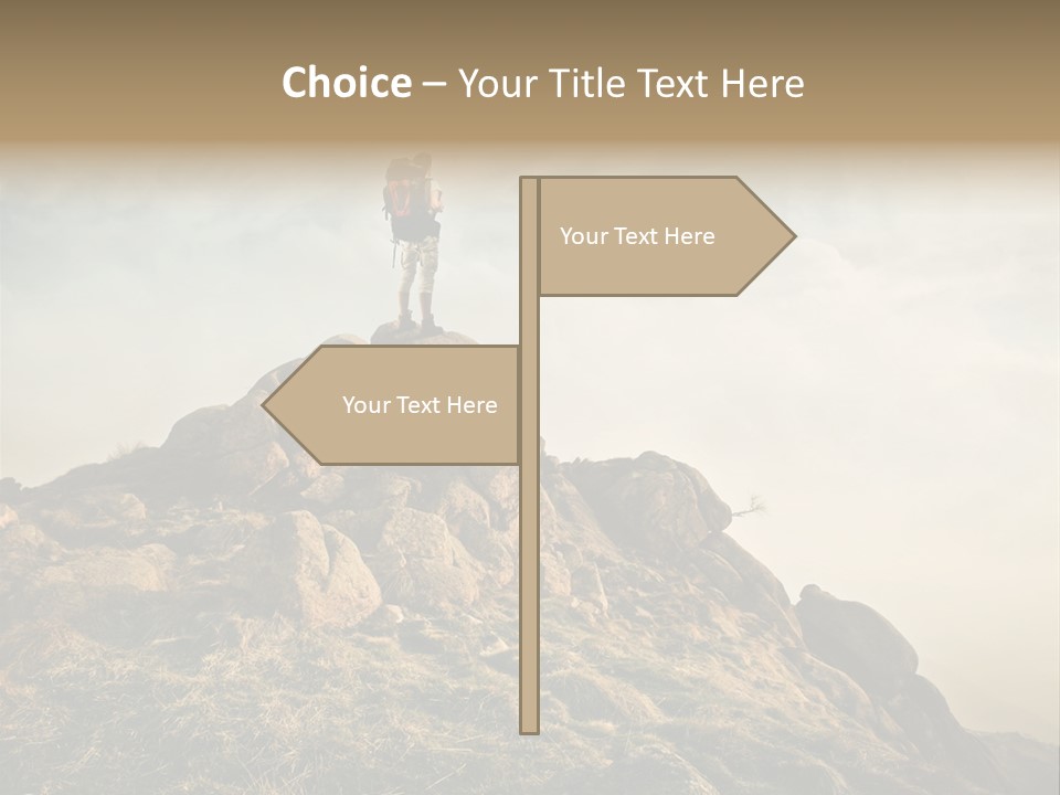 Sport Concept Backpack PowerPoint Template