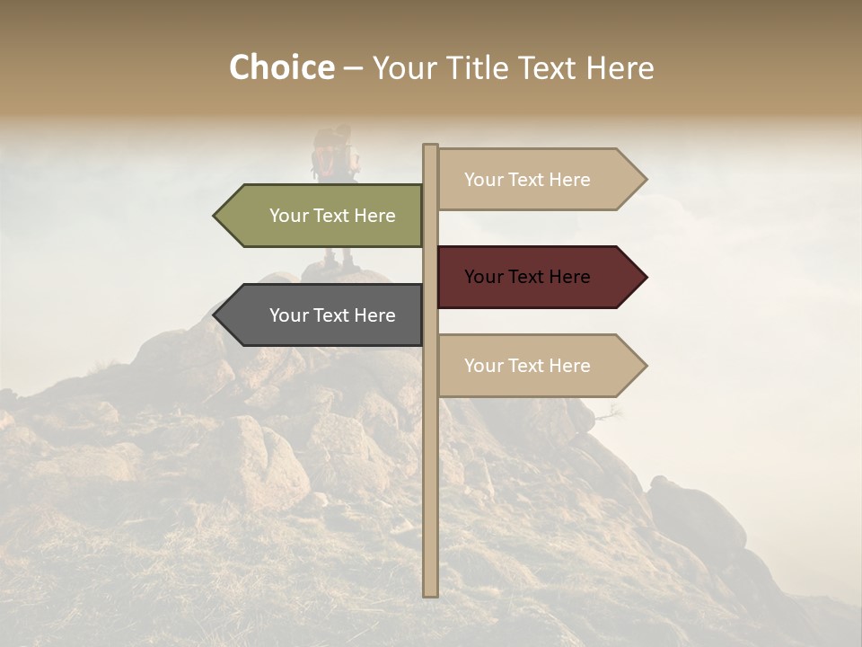 Sport Concept Backpack PowerPoint Template