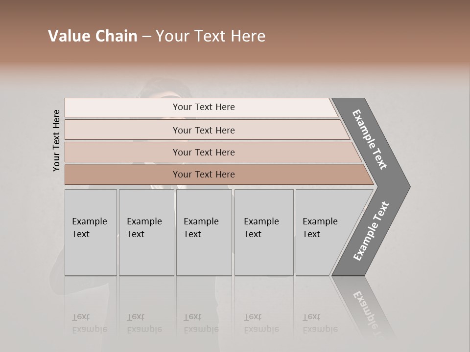 White Blindfolded Touch PowerPoint Template