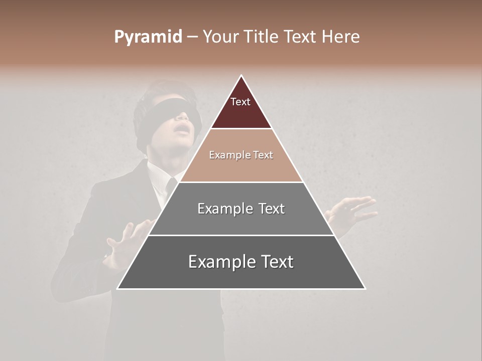 White Blindfolded Touch PowerPoint Template