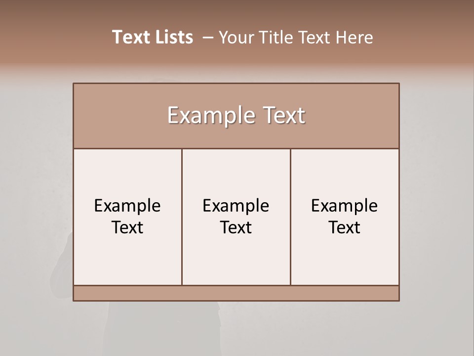 White Blindfolded Touch PowerPoint Template