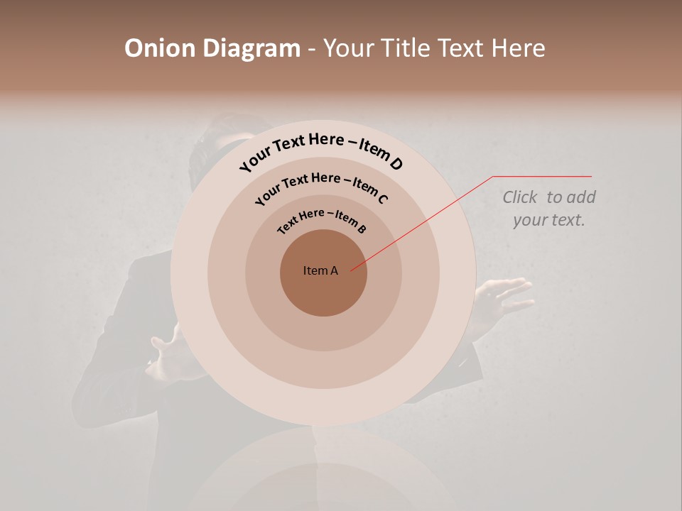 White Blindfolded Touch PowerPoint Template