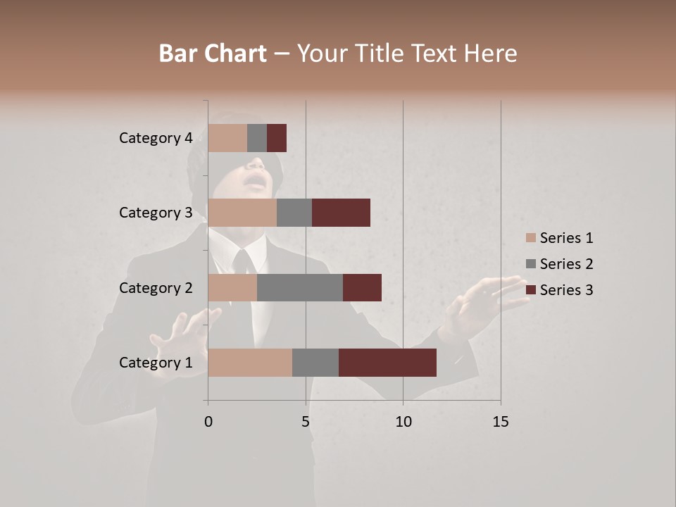 White Blindfolded Touch PowerPoint Template