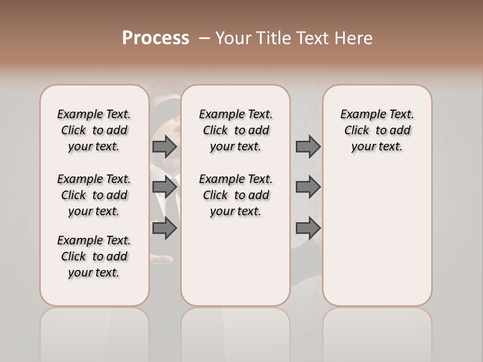 White Blindfolded Touch PowerPoint Template