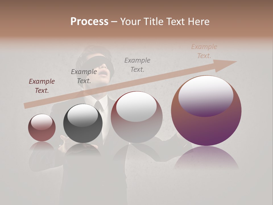 White Blindfolded Touch PowerPoint Template