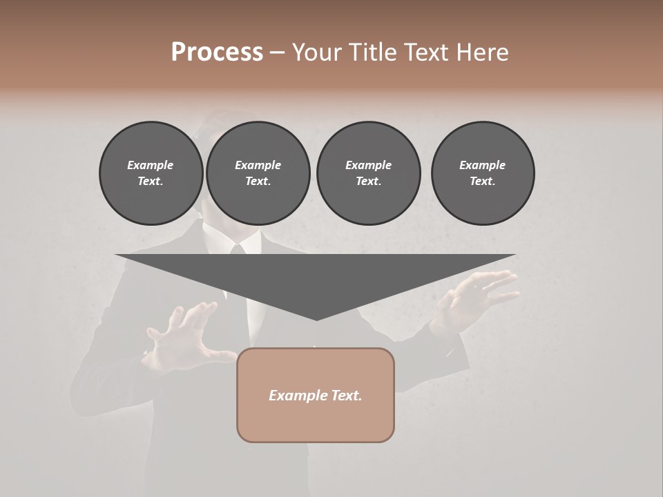 White Blindfolded Touch PowerPoint Template