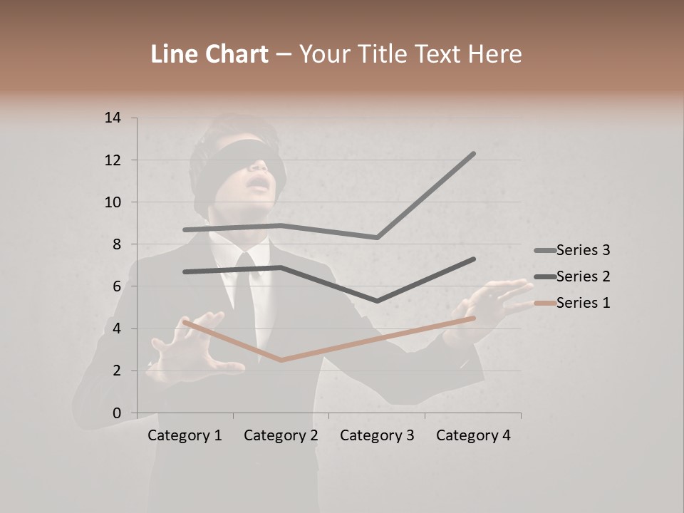 White Blindfolded Touch PowerPoint Template